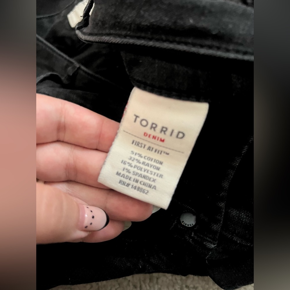 Torrid Black Jeggings Women’s Size 16XS Extra Short - Picture 5 of 7